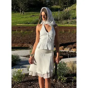 Rosemead Satin Midi Skirt Cream