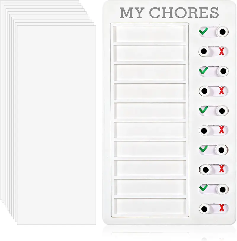 Chore Chart for Multiple Kids, ADHD Tools Checklist Board Routine Schedule (My Chores)Includes Ten List Pages