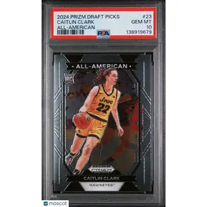 2024 Prizm Draft Picks Caitlin Clark All-American RC #23 PSA 10 Rookie