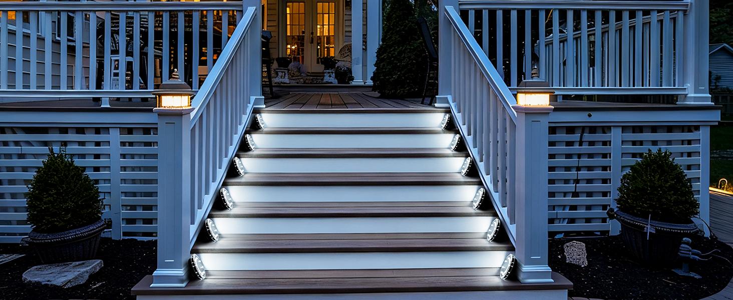 SOLPEX Solar Ground Lights, Solar Pathway Lights Outdoor Waterproof, Landscape Lighting for Garden, Walkway, Driveway, Yard, Deck, Patio, Swimming Pool