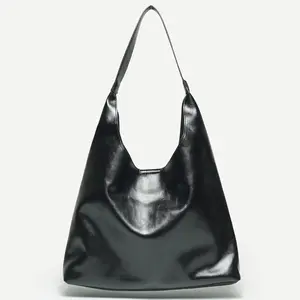 Bella "The Bella Bag" | Classic Hobo Shoulder Bag in Split Leather (Genuine Cowhide Base with Protective Coating) with Messenger Crossbody Bag Included