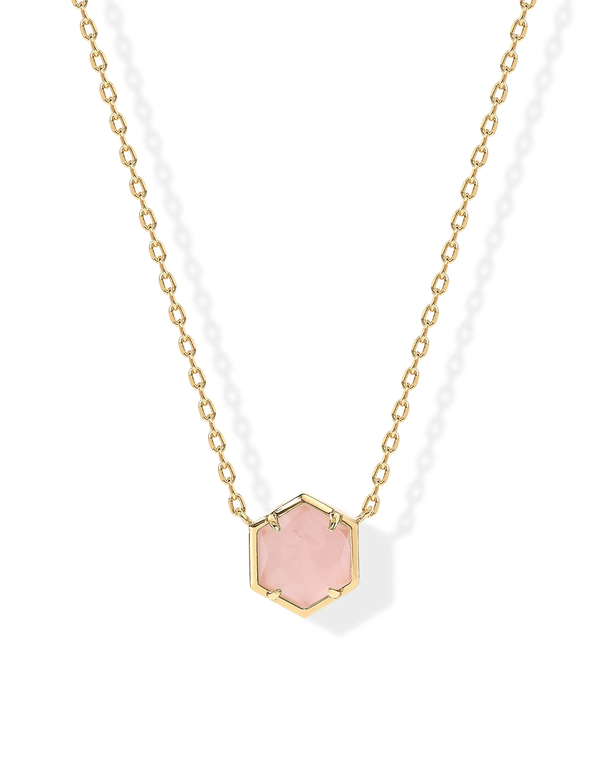 PAVOI 14K Gold Plated Women's Gemstone Pendant Necklace with Dainty Chain
