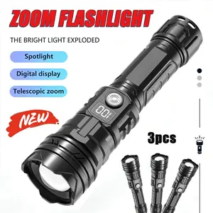 This single pack features a battery level indicator, ultra bright LED flashlight, Spotlight flashlight, extendable adjustable flashlight, three lighting modes, built-in battery, and is suitable for dormitory reading, home emergencies, nighttime walks