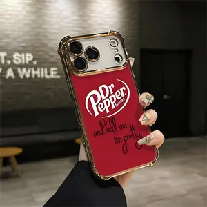 Dr Pepper Retro iPhone Case Vintage Dr Pepper Soda For Believers For Iphone 17 16 15 14 13 12 11 PRO MAX PLUS Shockproof Soft Silicone Smartphone Protective Cellphone Shell mag safe transparent Scary ScreamingPhoneCaseQ69
