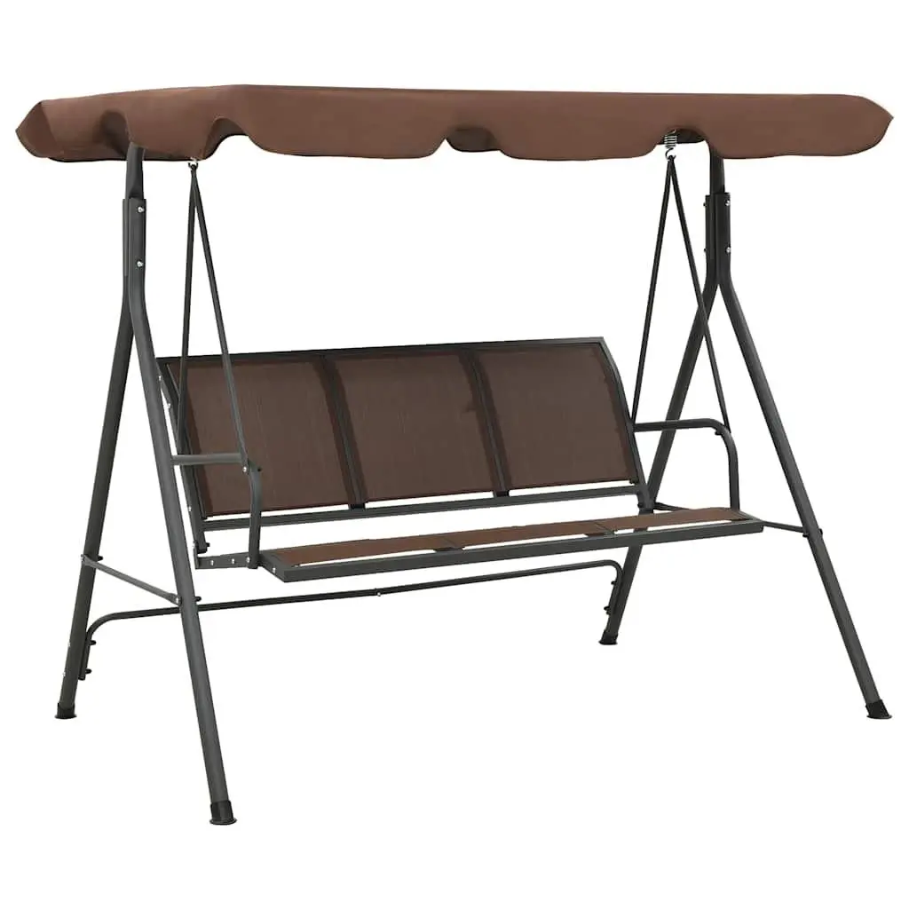 vidaXL Patio Swing Chair Outdoor Swing Bench with Adjustable Canopy Swing Seat 3004867