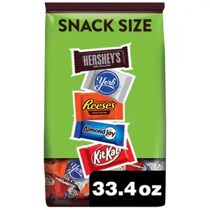 Hershey Assorted Chocolate Flavored Snack Size, Easter Candy Party Pack (33.43)
