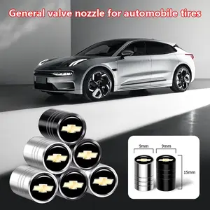 4pcs Chevrolet Car Tire Metal Valve Stem Caps with Brand Logo, Dustproof Waterproof Leak-Proof, Fits Chevrolet Camaro Ss Rs Lt Zl1