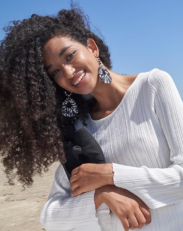 Elegant Square Toe Knit Bow Flats