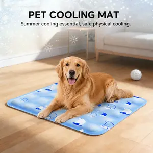 Jumbo Dog Cooling Mat (28"x47"), Instant Chill Pressure-Activated Gel Pad for Large Dogs, Chew Resistant & Waterproof, Fits Crates & Floors