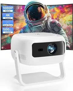Projector Upgraded 1080P Full HD 400ANSI, Home Theater Projector with WiFi & Bluetooth, LED Projector for Movies, Gaming, and Outdoor Use – Compatible with TV Stick, Laptop, Smartphone, USB, HDMI