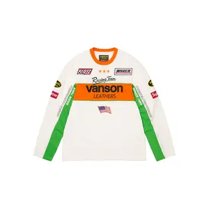 Vanson Leathers® L/S Top "SS26 - White" SU27021