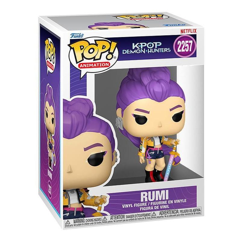 Funko POP KPop Demon Hunters - Rumi Huntr/x Vinyl Figure with Epic Collectibles Premium Box Protector Included