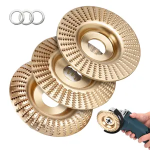 LZDJTQ 3PCS 4" Grinding Wheels - Abrasive Accessories for Power Grinders, Ideal for Wood Carving, Sanding