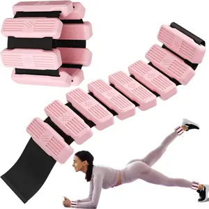 Pilates Wrist & Ankle Weights for Women, Wearable Wrist Weights& Leg Weights Set of 2(1Lbs Each) Adjustable Ankle Weights for Walking,Yoga, Dance, Pilates, Pool Exercises and Gym