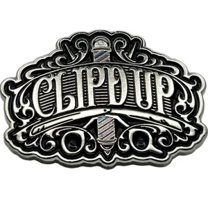 BARBER PIN LOGO RAZOR SHEARS POLE MULTIPURPOSE HAIRSTYLIST DECORATIVE HAT BACKPACK PIN Style Hairdresser