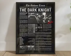 The Dark Knight, 12x18 16x24 24x36inch", FHD Wall Decor, Wall Hangings, Wall Art, Museum Poster, Exhibition, Digital Download, High Quality Print