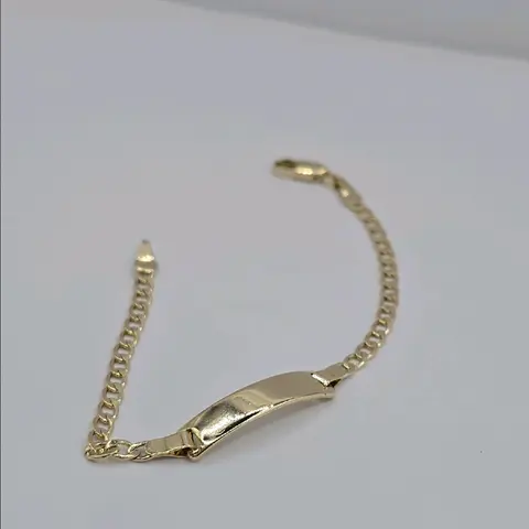 BRACELET fashion style cuban gold plated zises 6 inches make sure pay for engraving