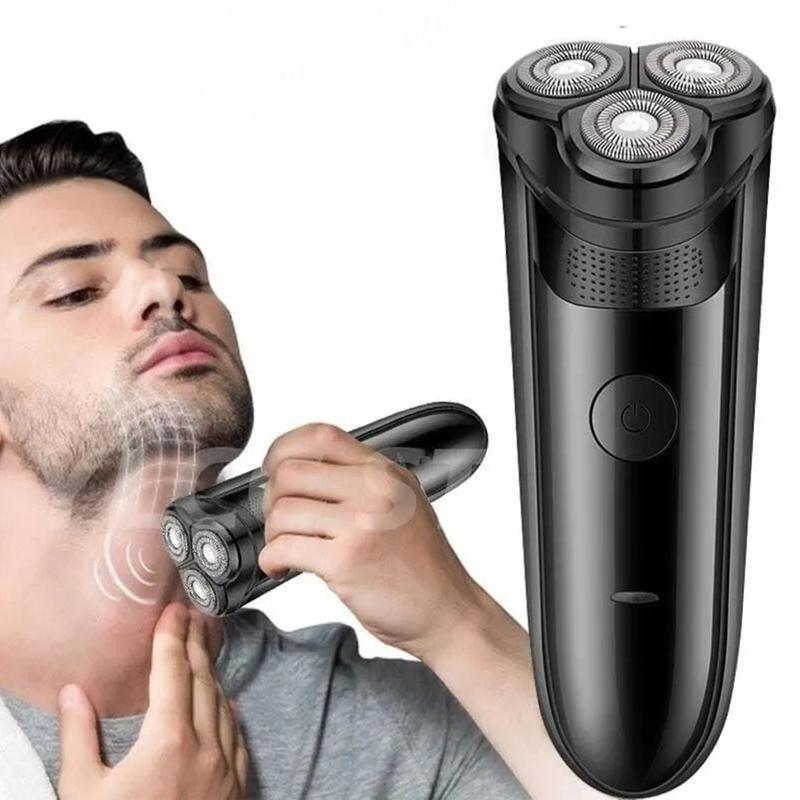 Electric Shaver Rechargeable Men's Beard Trimmer Portable Cordless Shaving Tool Excellent Gift for Birthdays Fathers Husbands Boyfriends