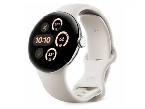 Google Pixel Watch 3 45mm Smartwatch, Heart Rate Tracking, Porcelain Band