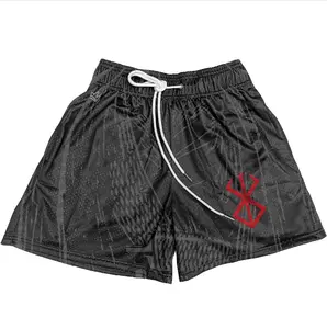 Culture Dark Pattern Berserk Guts Mesh Shorts 5.5 Inseam With Four Porckets