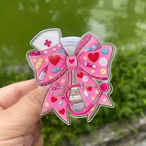 Nurse Bow Magsafe Phone Grip, Mangetic Popsocket, E-Reader Grip Kindle Accessories, Girly Phone Holder