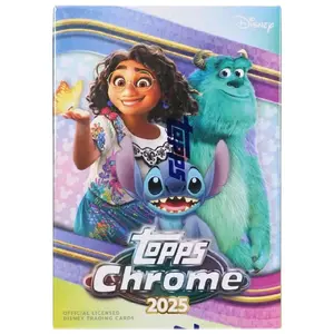 (1) 2025 Topps Chrome Disney Blaster Box. Trading Cards. Collectible Booster Packs. See description for more details.