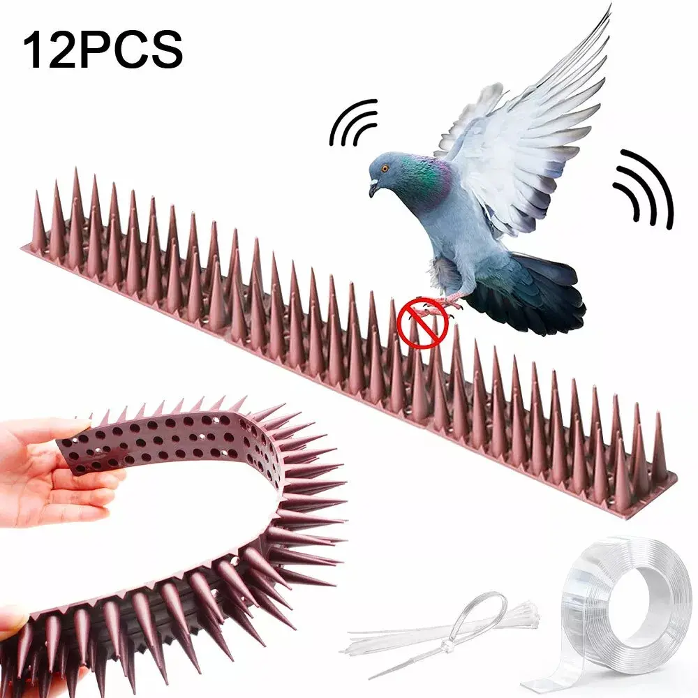 Cat Bird Repellent Climb Strips - Outdoor Fence Security Deterrent for Outdoor Use, Effective Cat Bird Repellent Solutions Defense Plastic