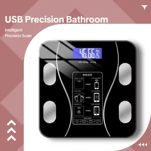 USB Body Fat Scale, Intelligent and Precise Home Fat Scale, Adult Body Scale, Small Electronic Scale, Weighing Scale Body Scale NONE