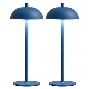 Set of 2 Cordless LED Table Lamps - 12" Portable Desk Light w/ 3-Color Dimmable Battery for Baby Night Light, Bedroom, Restaurant, Camping & Gifts #Summervibes outdoorfun