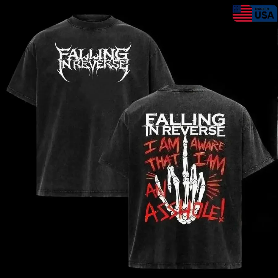 Vintage Retro Falling In Reverse band rock graphic T-Shirt 2 sided , Falling in Reverse Shirt , Rock Band Shirt, Retro Music Tee, Rock Music Lover Shirt, Vintage Band Shirts Casual Comfort Cotton Fabric Fit Top , Top Men's and Women's Clothing .