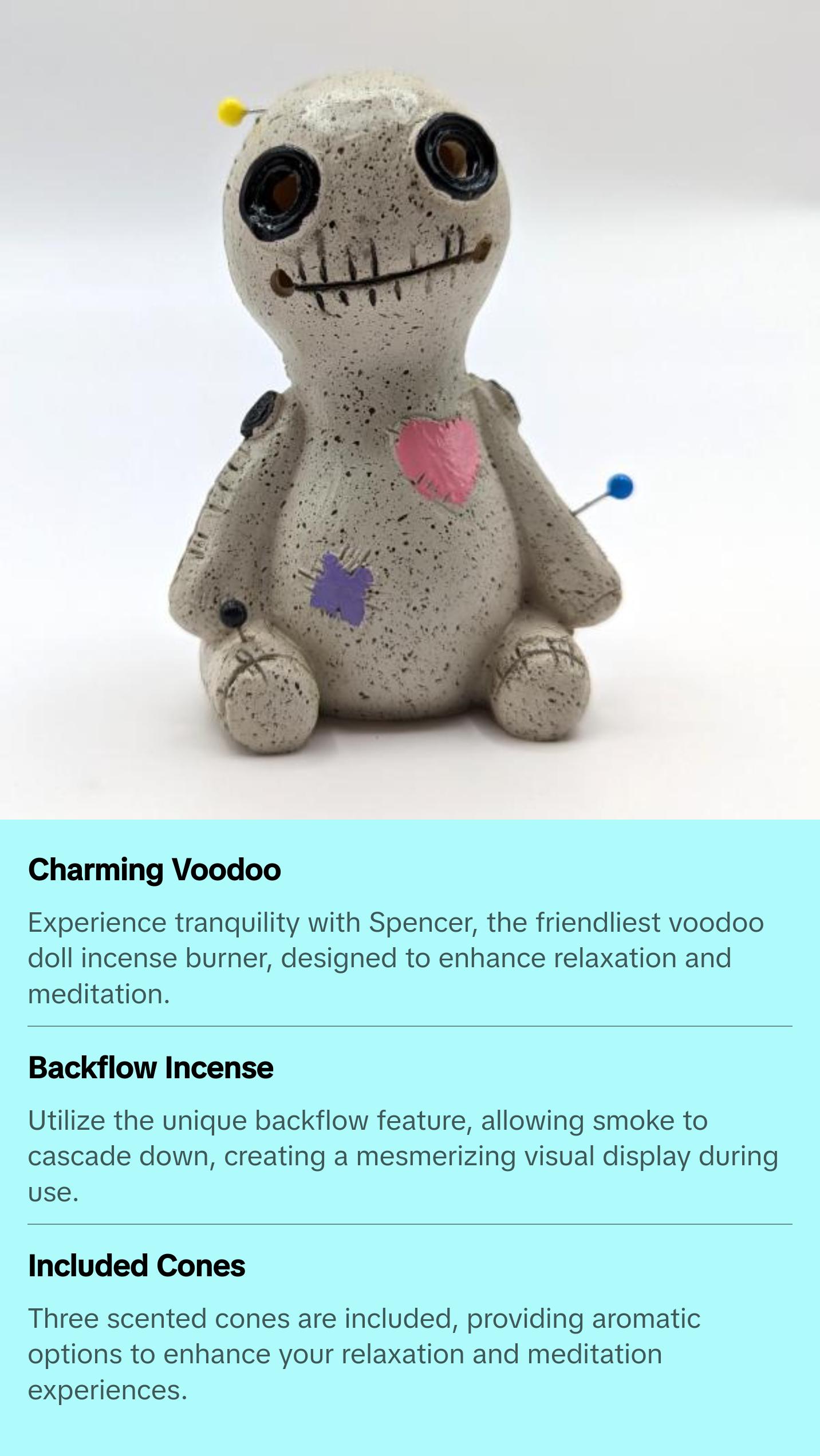 Spencer - Voodoo Doll Incense Burner