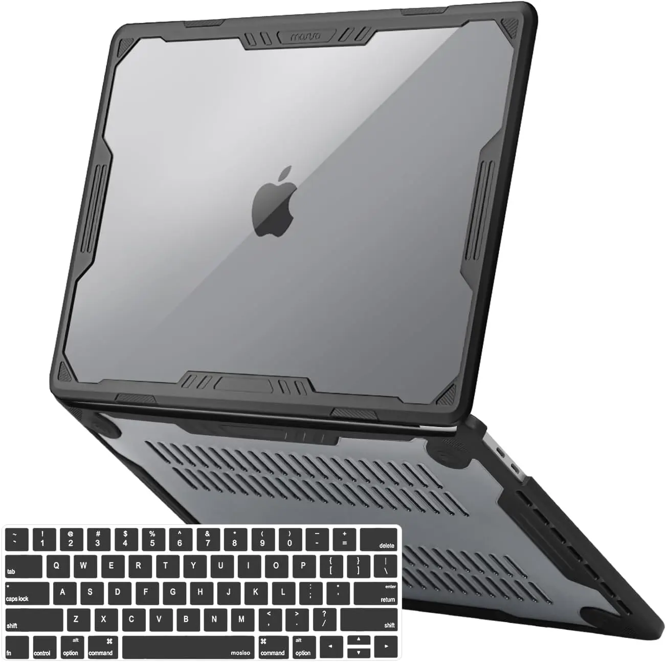 MOSISO Hard Shell Case for 13 inch MacBook Pro (M2, M1, 2026-2016 Models: A2338, A2251, A2289, A2159, A1989, A1708, A1706) - Symmetric Geometric Heavy Duty Design with TPU Bumper and Keyboard Cover
