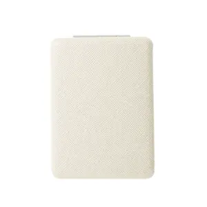 VOCOSTE Rectangle Makeup Mirror Compact Mirror for Women Travel Portable Mini Mirror Beige 1 Pc