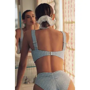 Bows Lace Piped Scrunchie