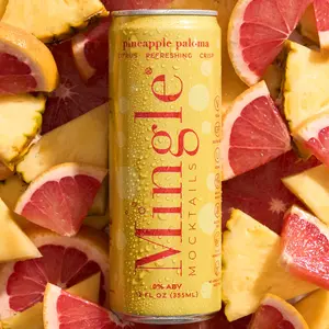 Mingle Pineapple Paloma Mocktail Light Zesty 0% ABV 12 FL OZ Citrus Refreshing Crisp Finish Key Lime Fruity Beverage Summer Drink