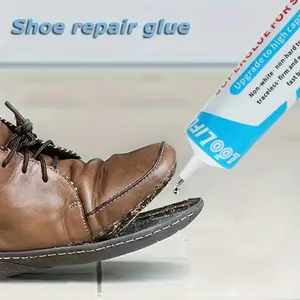 60ML Shoe Repair Glue, Waterproof Shoe Adhesive for Cobblers and DIY Repairs. Soft and flexible formula suitable for leather shoes, sports shoes, and various footwear materials. Quick Dry Adhesive