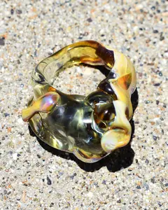 GLAUCEI “Crowned in Marigold” Statement Ring - Handmade Glass Ring as a Modern Heirloom