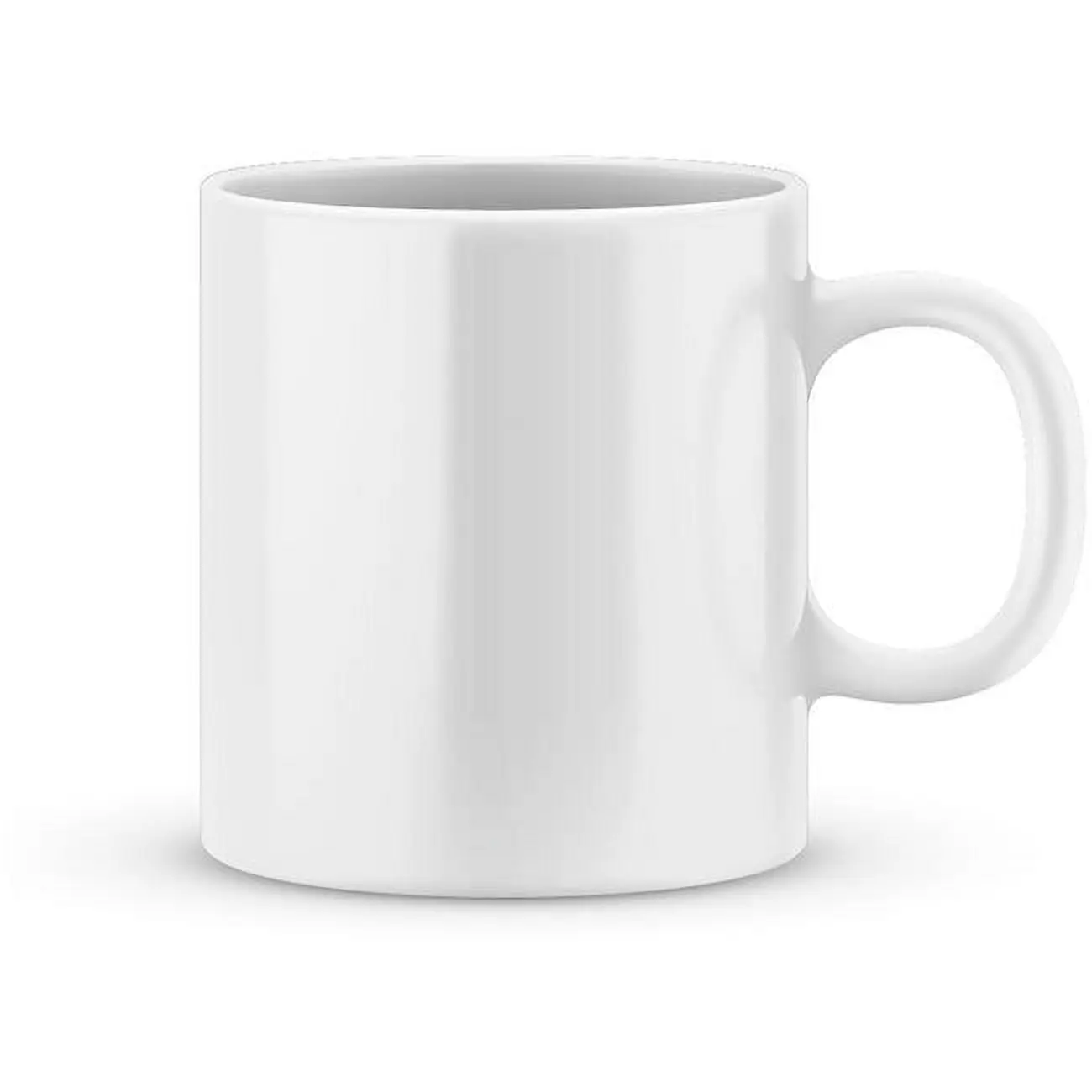 212 MAIN 15oz Ceramic Mug - Reusable, Washable Sublimation Print All-White Drinkware, 6"h x 4"w x 4"l Durable Kitchenware for Coffee Lovers, Ceramic Mugs