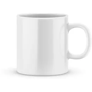 212 MAIN 15oz Reusable Washable Ceramic Mug - White Sublimation Print Coffee Cup, Durable Kitchenware Drinkware for Daily Drinks