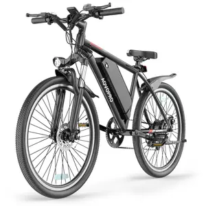 Electric Bike for Adults with Peak 750W Motor 30-55 Miles Range 48V 9Ah Battery 21-Speed Gear System Front Suspension LCD Display Commuter E-Bike