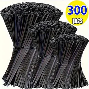 Durable Heavy-Duty Nylon Zip Ties, Self-Locking Adjustable, Outdoor Cable Wire Tie Down, Garden & Home Organization, Multiple Sizes