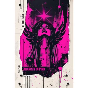 Anarchy in Pink 💗🖤 Punk Graffiti Wall Art Poster