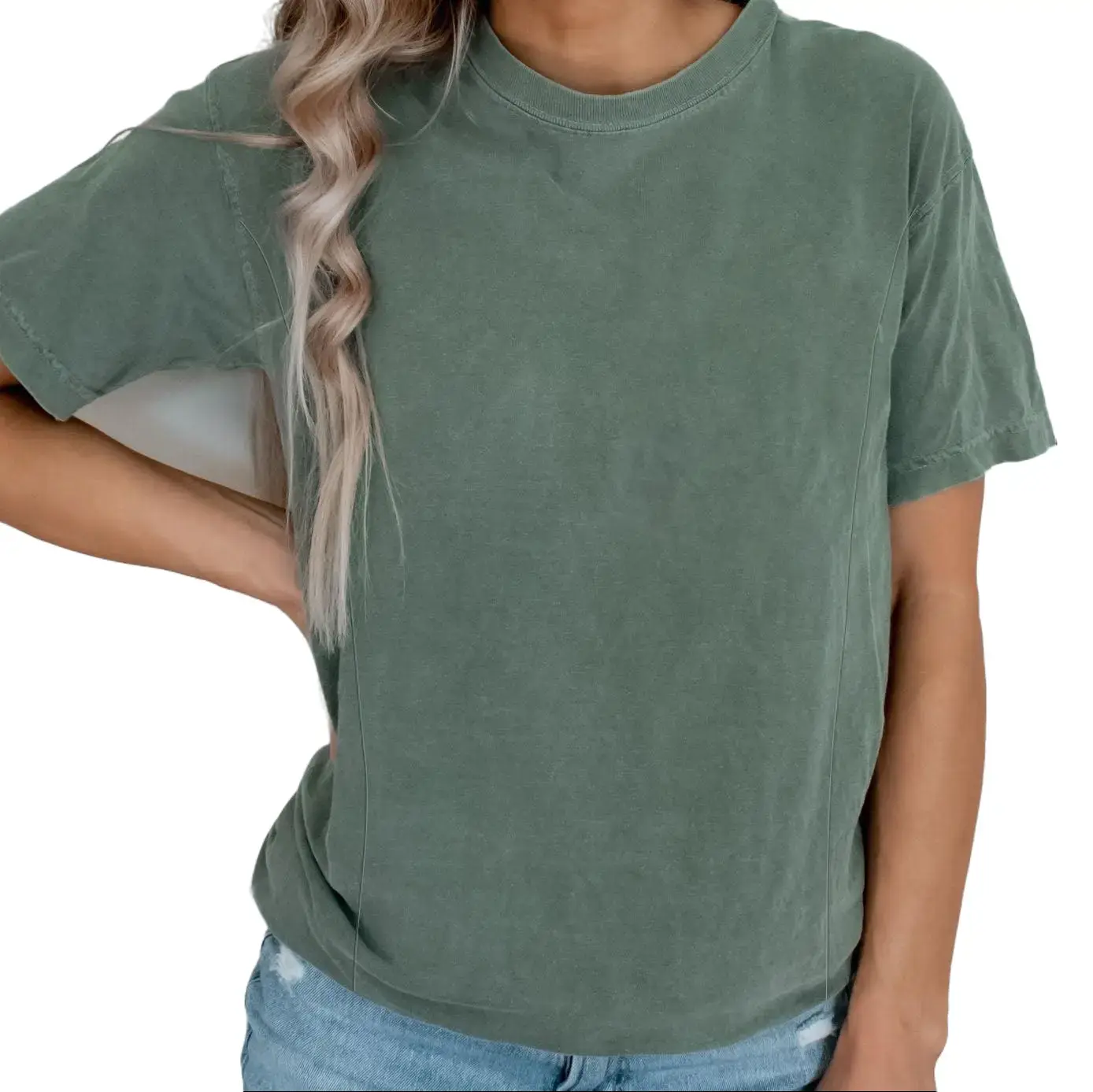 GIFTIFYMAMA Women's Solid Nursing Top, Soft 100% Cotton Short Sleeve Tee with Discreet Zipper Access, Casual Fit for Everyday Wear