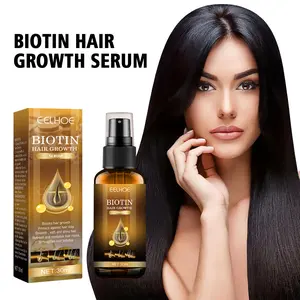 Hair Growth Spray, Natural Hair Regrowth Spray with Biotin, Strengthens Roots, Reduces Frizz, Lightweight Non-Greasy Formula for All Hair Types