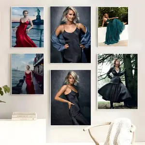 J-Jennifer L-Lawrence Poster HD Sticky Waterproof Wall Art | High Quality Print Aesthetic Home Living Bedroom Bathroom hallway Decor Trendy Room Decoration | Multiple Size Options Available