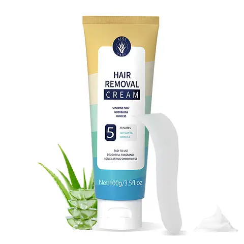 UMEX Painless Fast-Acting Body Hair Remover Cream - 100ml Unisex Gentle Razor Alternative, 8-min Dissolve, Aloe & Olive Oil Softening, Smooth Results for Legs & Arms (Not for Scalp Use)