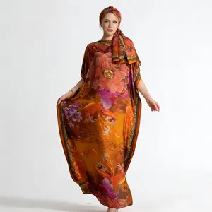 Robe+Scarf Women's Two Piece Set Imitation Fashion Style Trendy Beach Clothing Travel Party Shawl Comfortable Fabric All Year Round Wear