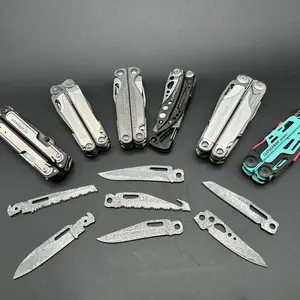 Premium VG10 Damascus Blade fit with Leatherman 5 Tools P4 Wave Charge Signal Surge