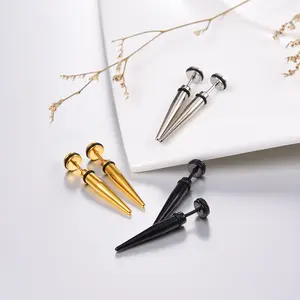 PROSTEEL Long Spike Stud Earring Set Stainless Steel Goth Gothic Jewelry Punk Spiked Spike Earrings Jewelry Unisex For Men Women with Gift Box