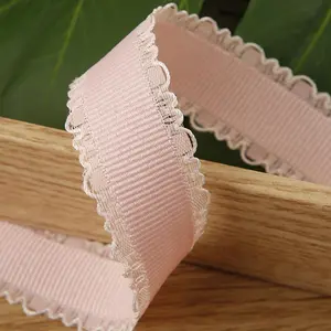 Korean Style Dual Toothed Hollow Out Solid Color Ribbon, DIY Bow Hair Accessory, Gift Packaging Ribbon, Cake Thread Ribbon
